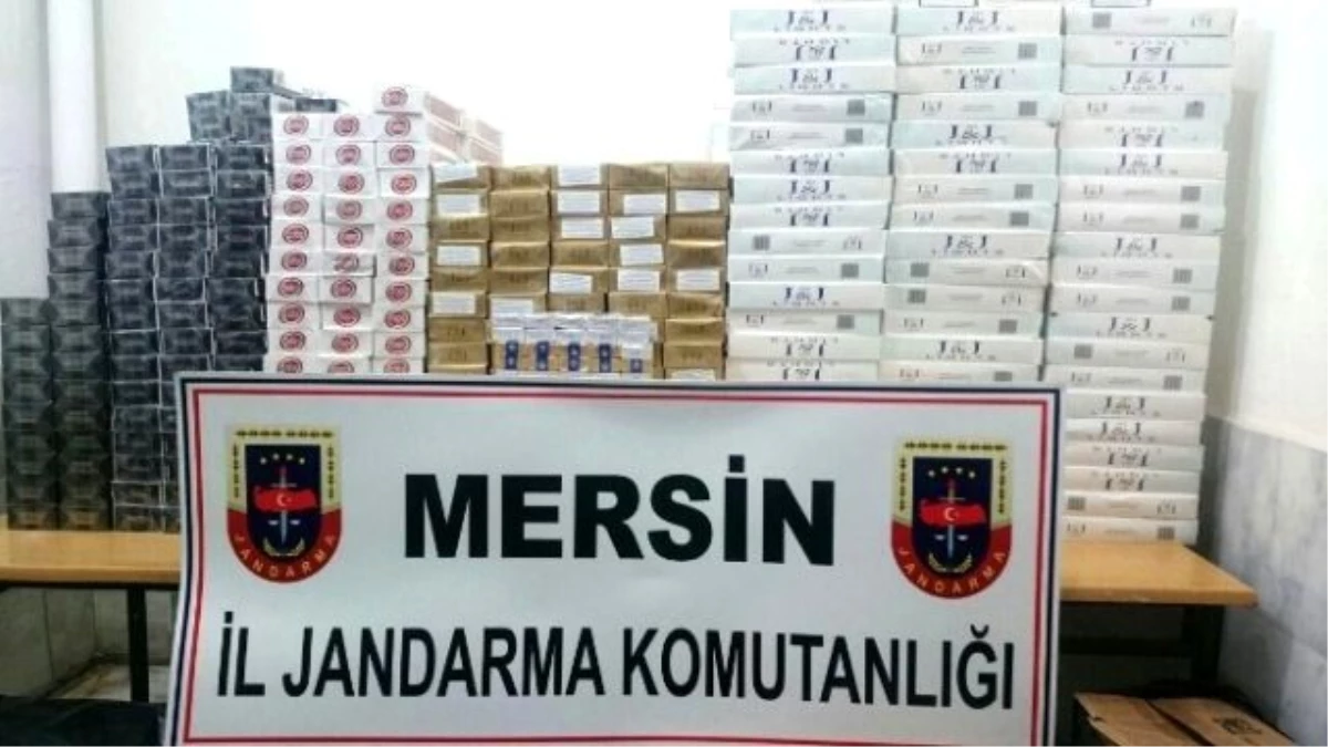 Mersin\'de 9 Bin 690 Paket Kaçak Sigara Ele Geçirildi