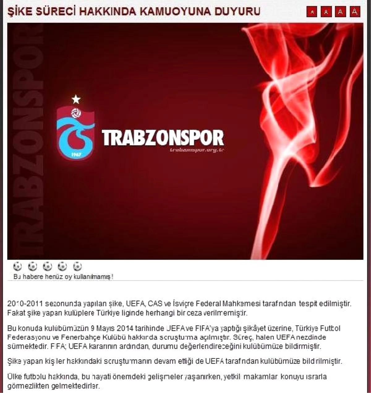 Trabzonspor\'dan UEFA\'ya,"Fenerbahçe\'ye Eksik Ceza Verdiniz" Başvurusu