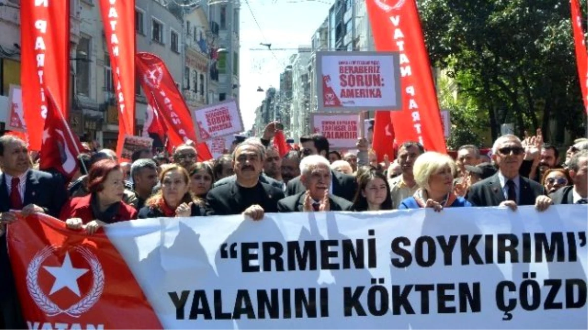 Vatan Partililer \'Ermeni Soykırımı\' İddialarını Protesto Etti