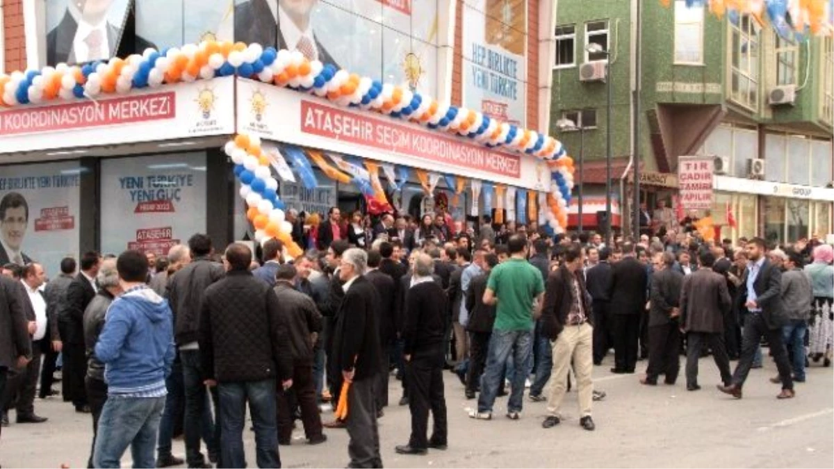 AK Parti Ataşehir Seçim Koordinasyon Merkezinin Açılışın, AK Parti İl Başkanı Temurci Yaptı