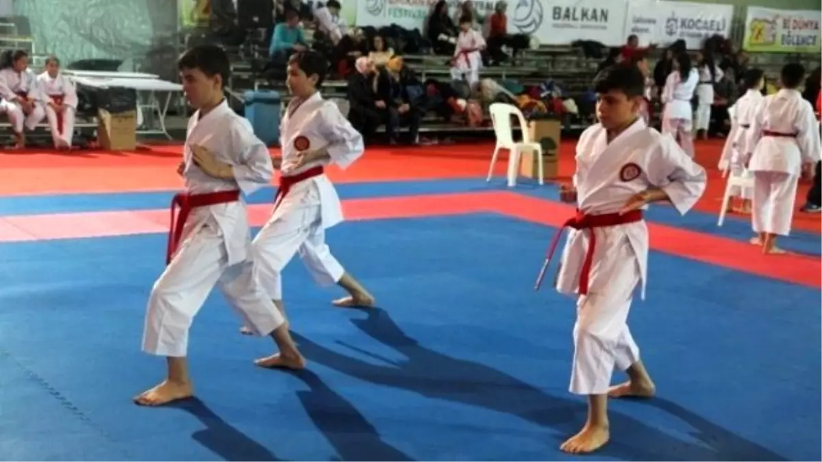 Çocuk Karate Turnuvası Kata Müsabakalarıyla Başladı