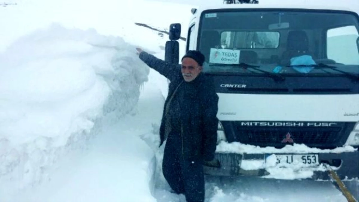 Erzurum\'da Kar Adam Boyunu Geçti