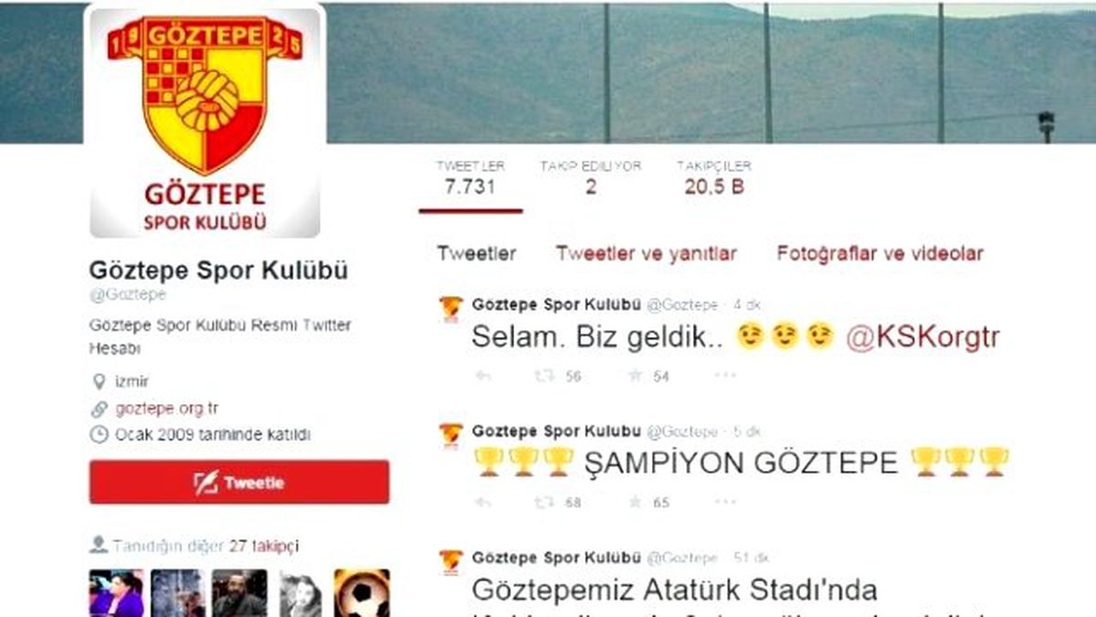 Göztepe\'den Kaf-kaf\'a Espirili Mesaj