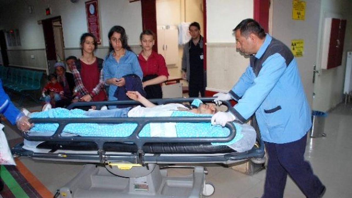 Motosiklet Keçiye Çarptı İki Kişi Yaralandı