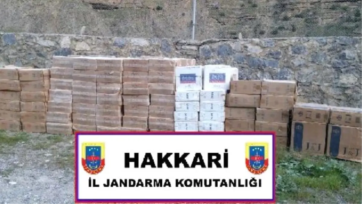 Hakkari\'de 129 Bin Paket Kaçak Sigara Ele Geçirildi