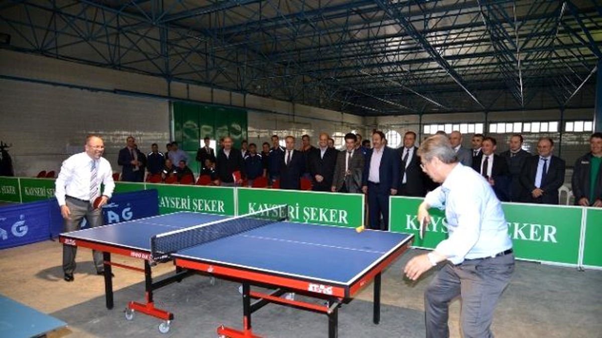 Kayseri Şeker Masa Tenisi Turnuvası Başladı