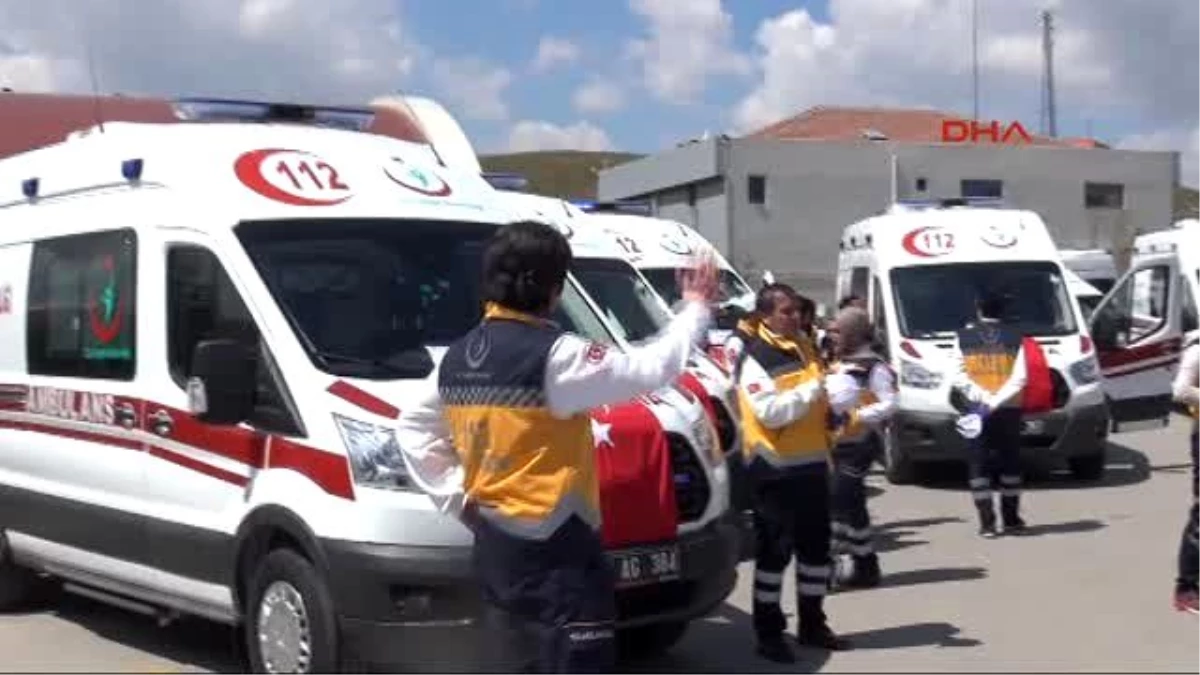 Kırıkkale Sağlık Müdürlüğü\'ne Dualı 8 Ambulans Takviyesi