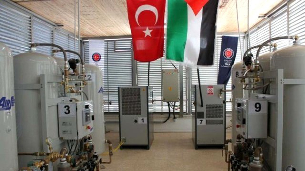 Tika\'nın Filistin Ramallah\'ta Kurduğu Oksijen Üretim Ünitesi\'nden 600 Bin Hasta Faydalanıyor