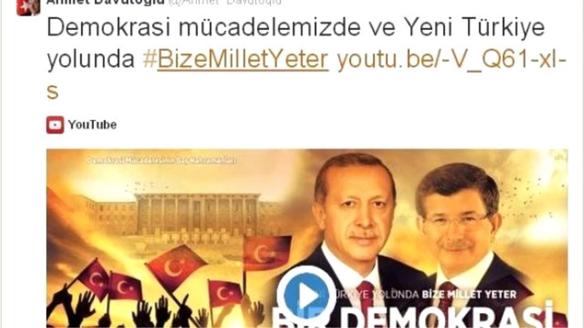 Başbakan Davutoğlu\'ndan 27 Nisan E-muhtırasının Yıldönümünde Anlamlı Video