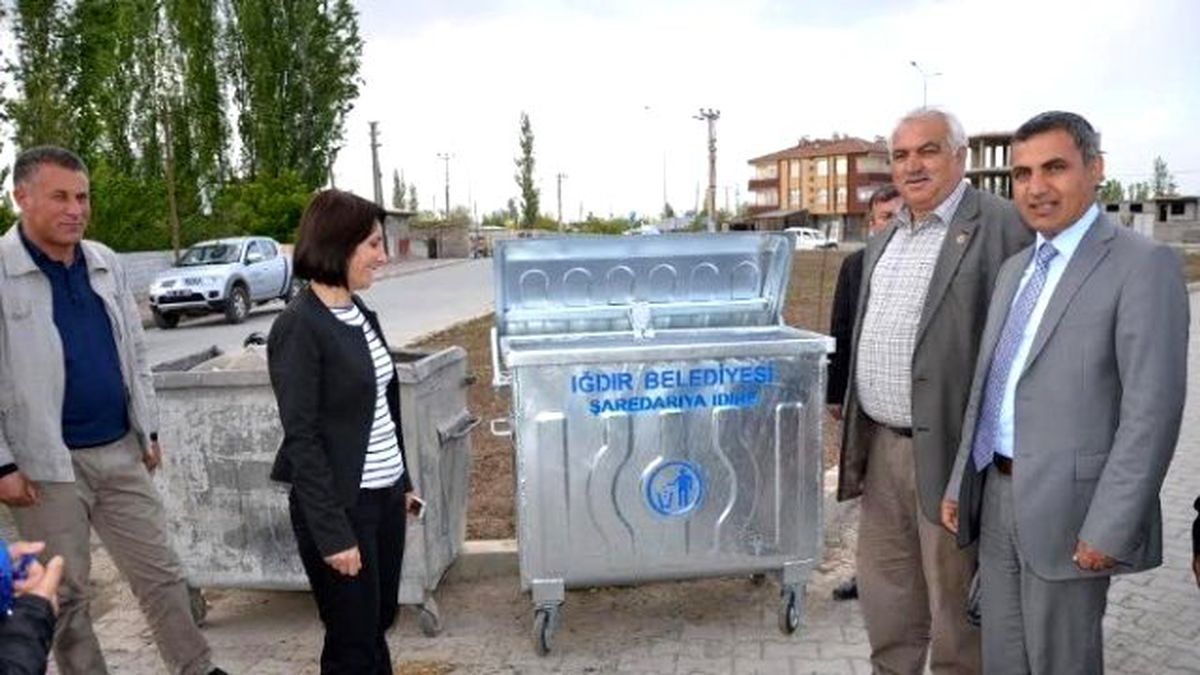 Iğdır Belediyesi 500 Adet Çöp Konteyneri Aldı