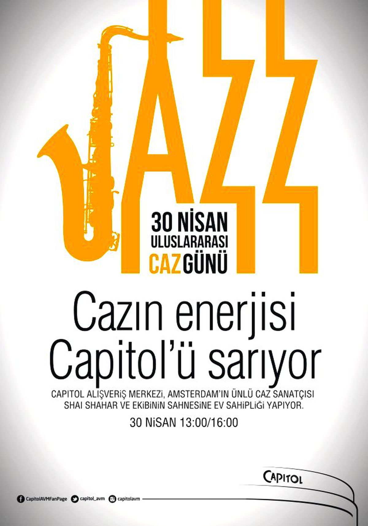 Uluslararası Caz Günü\'nde Capıtol\'den Muhteşem Caz Dinletisi