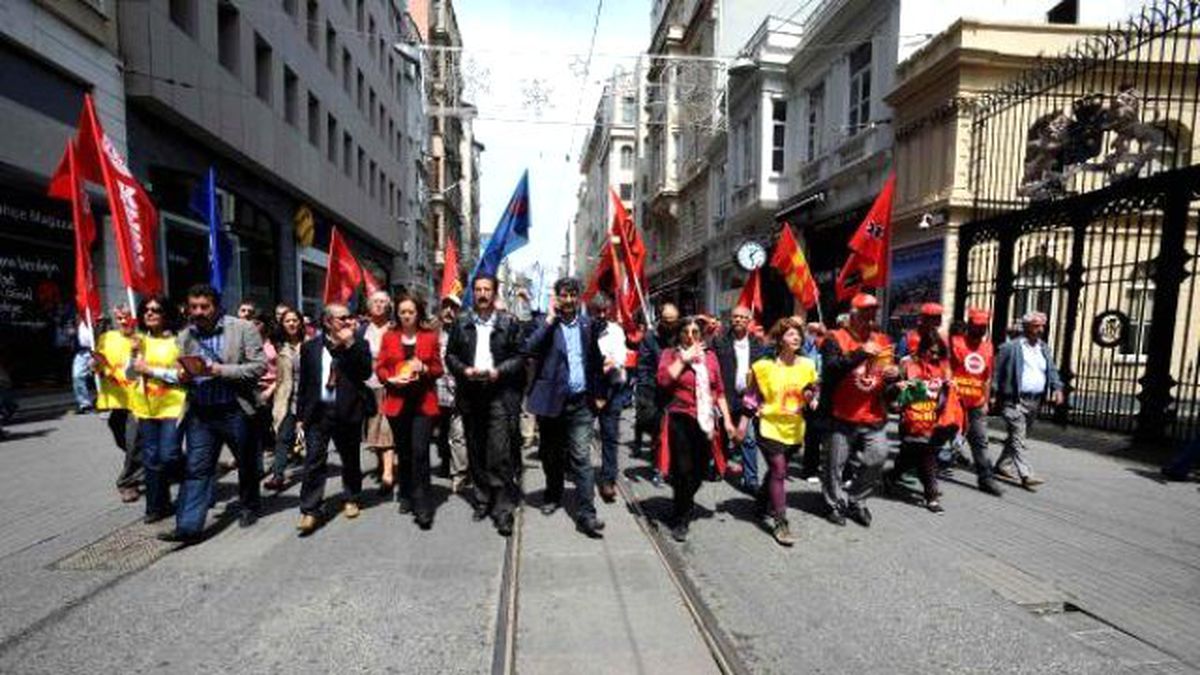 1 Mayıs Tertip Komitesi\'nden Şişhane\'de Anma
