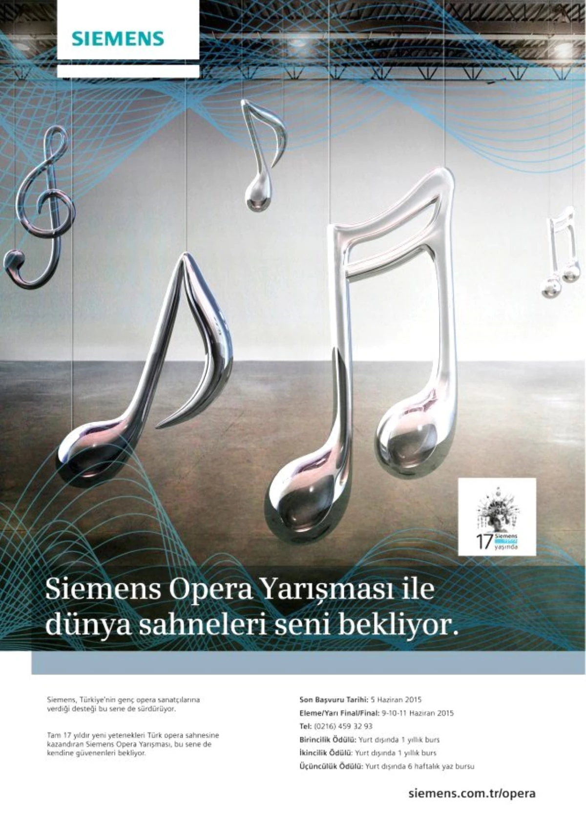 17\'nci Siemens Opera Yarışması\'na Başvurular için Son Bir Ay