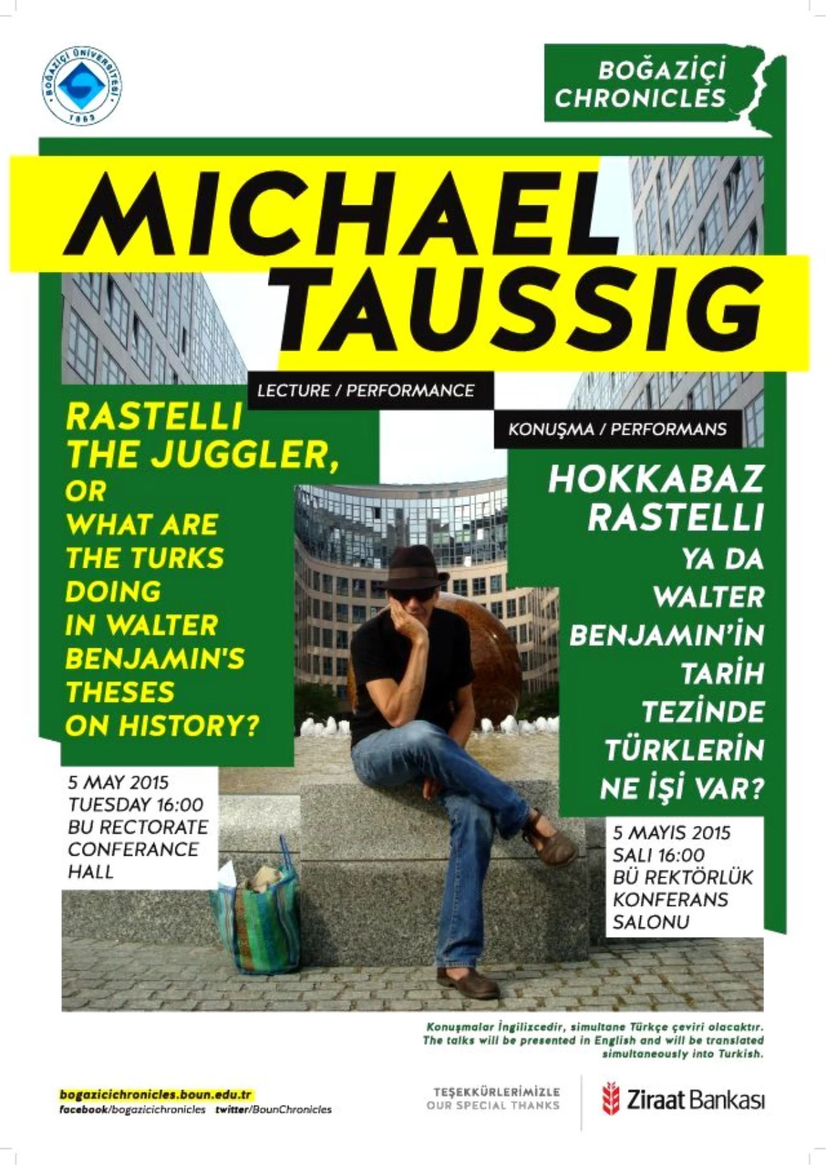 Yazı Ustası Antropolog Michael Taussig Boğaziçi\'nde