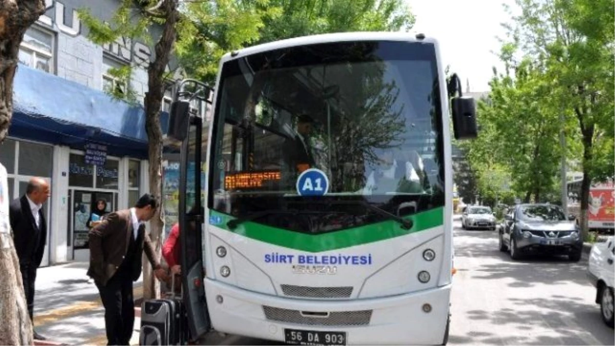 Siirt\'te 865 Bin 537 Kişi Belediye Halk Otobüslerini Tercih Etti