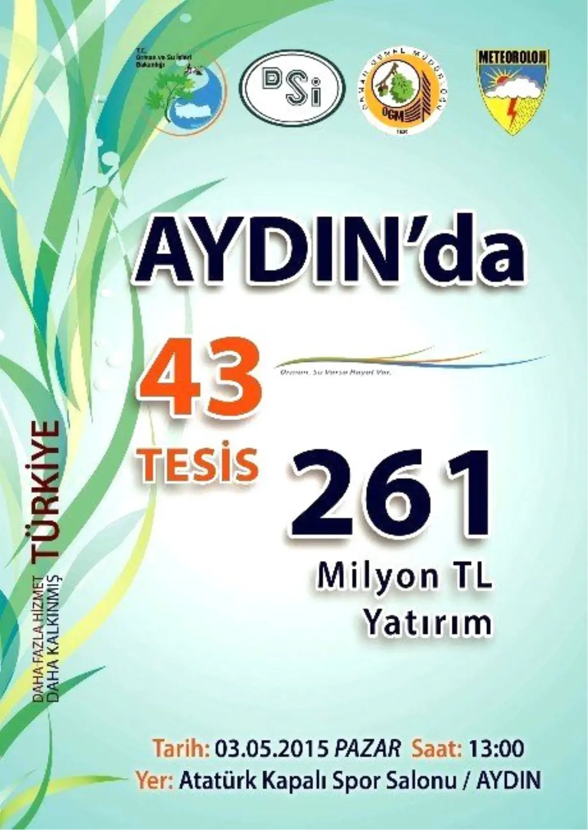 Aydın\'a 43 Tesis Kazandırılıyor