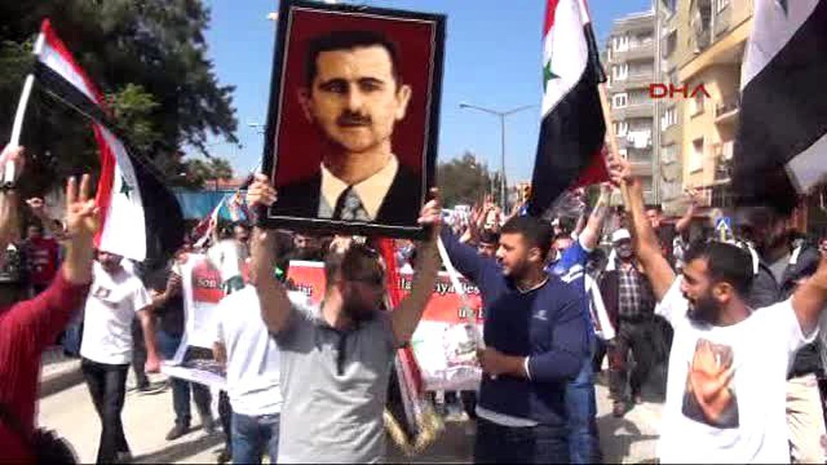 Hatay\'da 1 Mayıs Kutlaması Beşar Esad\'a Destek Mitingine Döndü