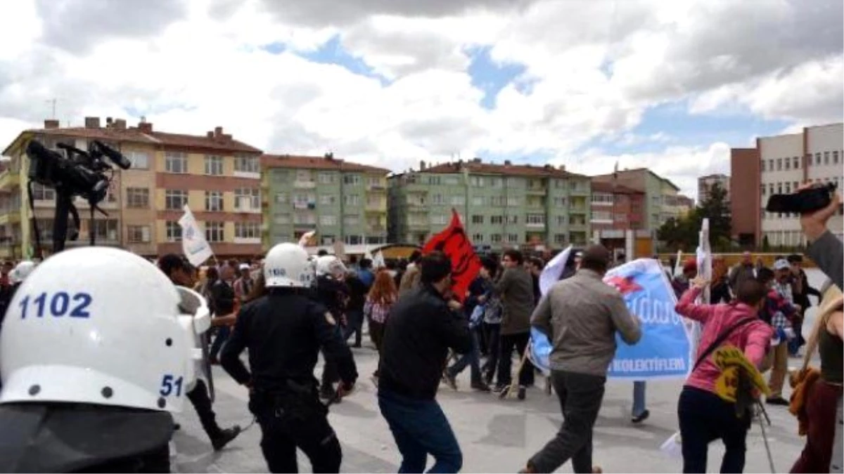 Niğde\'de İzinsiz 1 Mayıs Gösterisine Polis Müdahale Etti: 25 Gözaltı