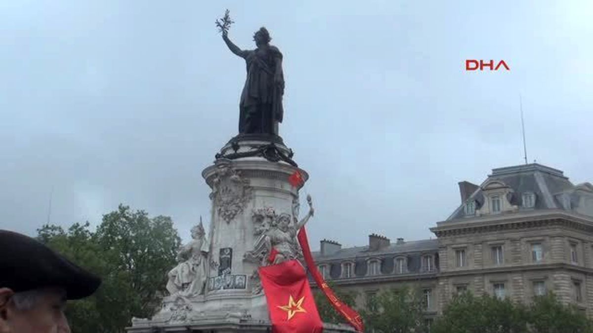 Paris\'te 1 Mayıs\'a Katılım Düşük Oldu