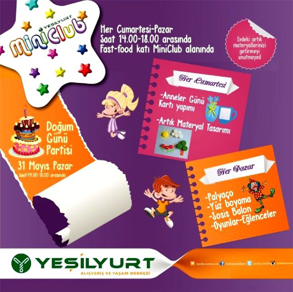Yeşilyurt Mini Club Mayıs Ayı Etkinlikleri