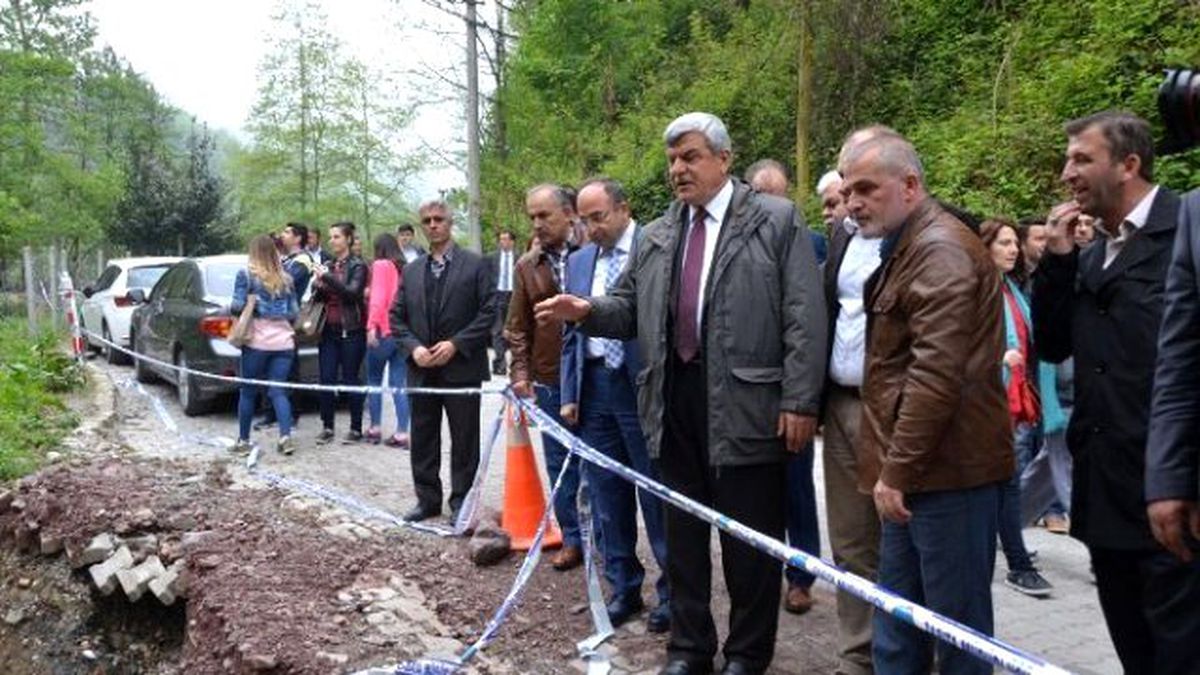 Başkanlar, Heyelan Bölgesinde İncelemede Bulundu