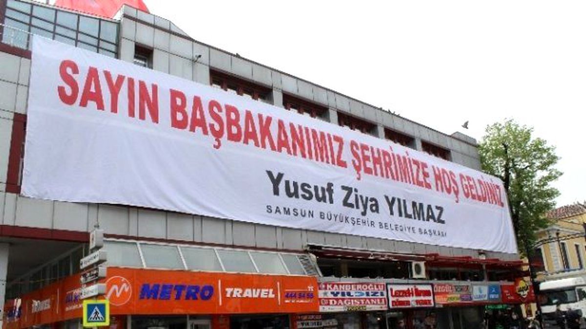 Samsun\'da Başbakan Mitingi Heyecanı