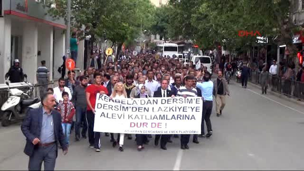 Adıyaman Stk\'lardan Suriye\'de Alevi Köyündeki Işid Katliamına Tepki