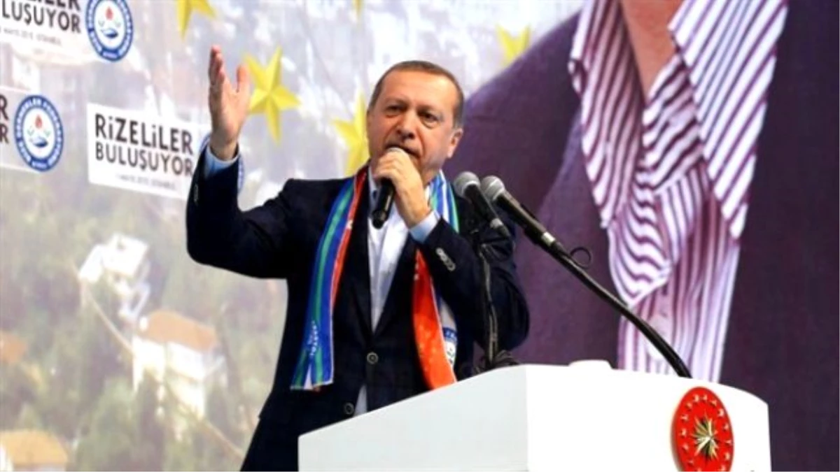 Erdoğan\'ın Konuştuğu Salonda "Yeni Türkiye\'nin Devlet Başkanı" Anonsu