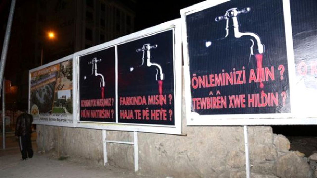 HDP\'nin Tehdit Afişleri Kaldırıldı