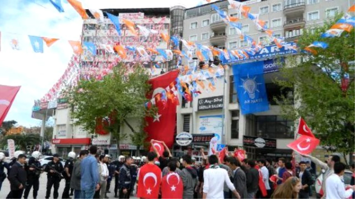 MHP Binası Yanına Hdp Seçim Bürosu Açınca Gerginlik Çıktı