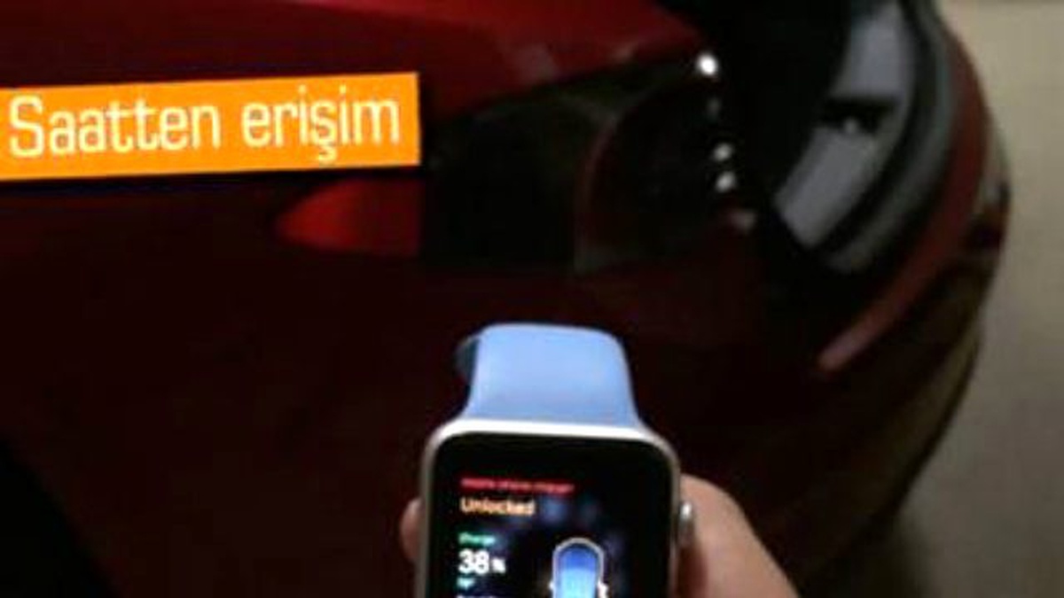 Apple Watch ile Tesla Marka Otomobili Kontrol Ediyor!