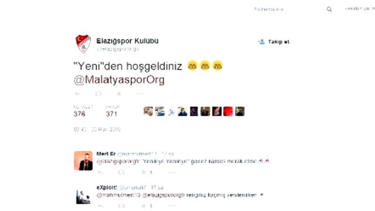 Elazığspor\'dan Yeni Malatyaspor\'a İmalı Mesaj