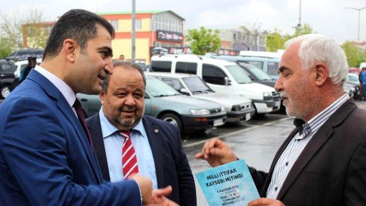 Milli İttifak Adayları Oto Galericiler Sitesine Çıkarma Yaptı