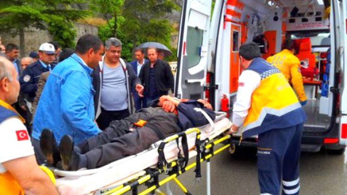 Osmancık\'ta Yaya ya Otomobil Çarptı