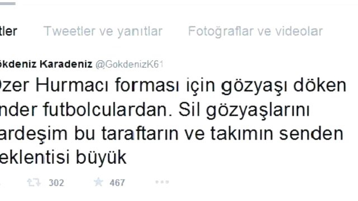 Trabzonsporlu Özer Hurmacı\'ya Sosyal Medyadan Destek Yağıyor