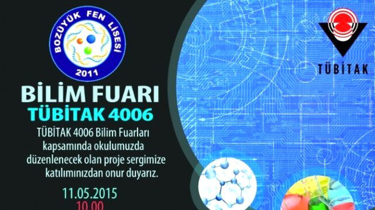 Bozüyük Fen Lisesi\'nde Tübitak Bilim Fuarı