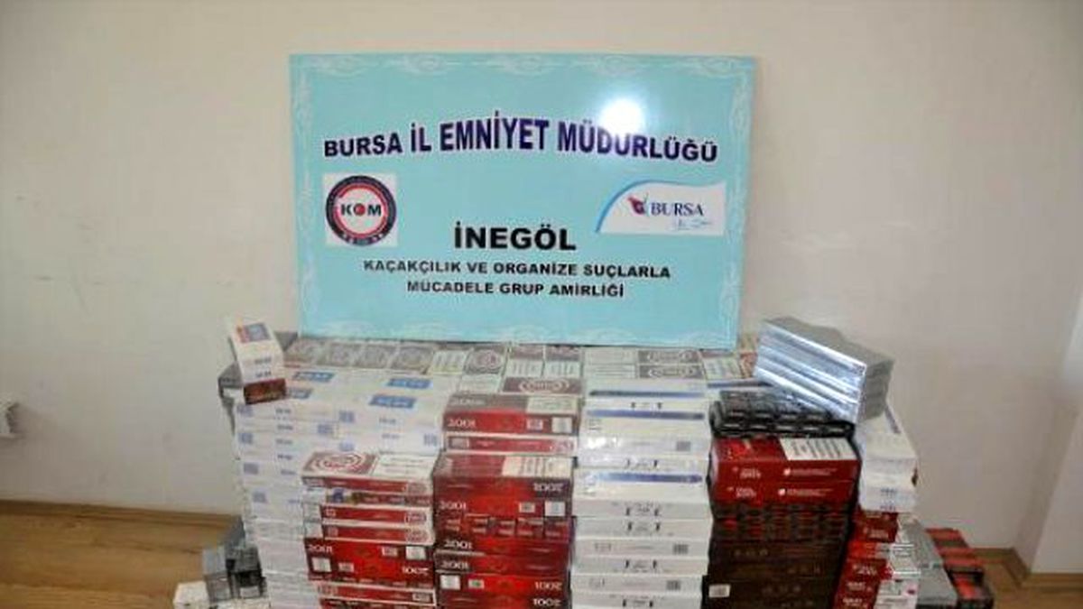 İnegöl\'de Kaçak Sigara Operasyonu