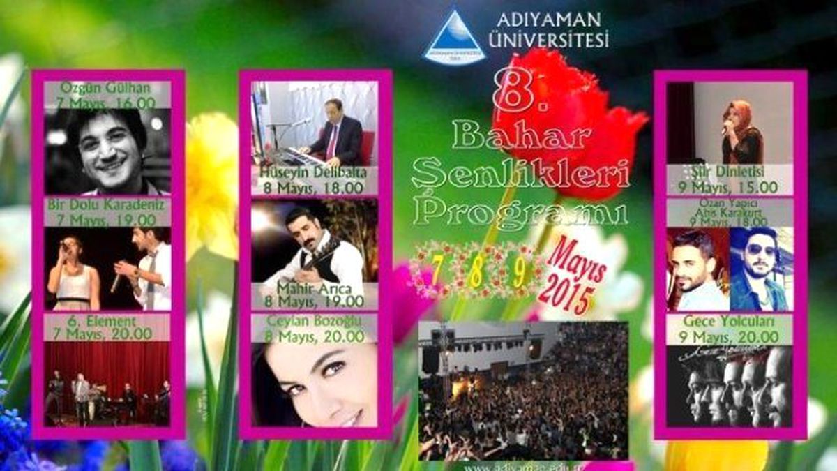 Adıyaman Üniversitesi 8. Bahar Şenlikleri Başlıyor