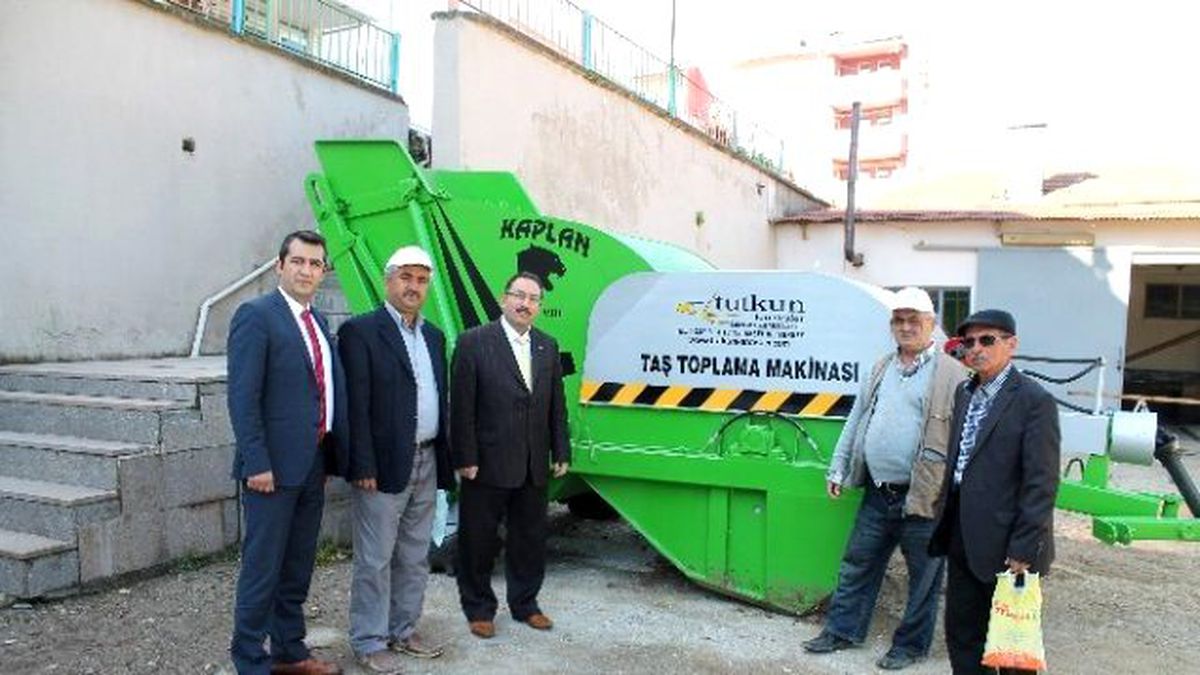 ÇATAK Programı Kapsamında Taş Toplama Makinesi Alındı