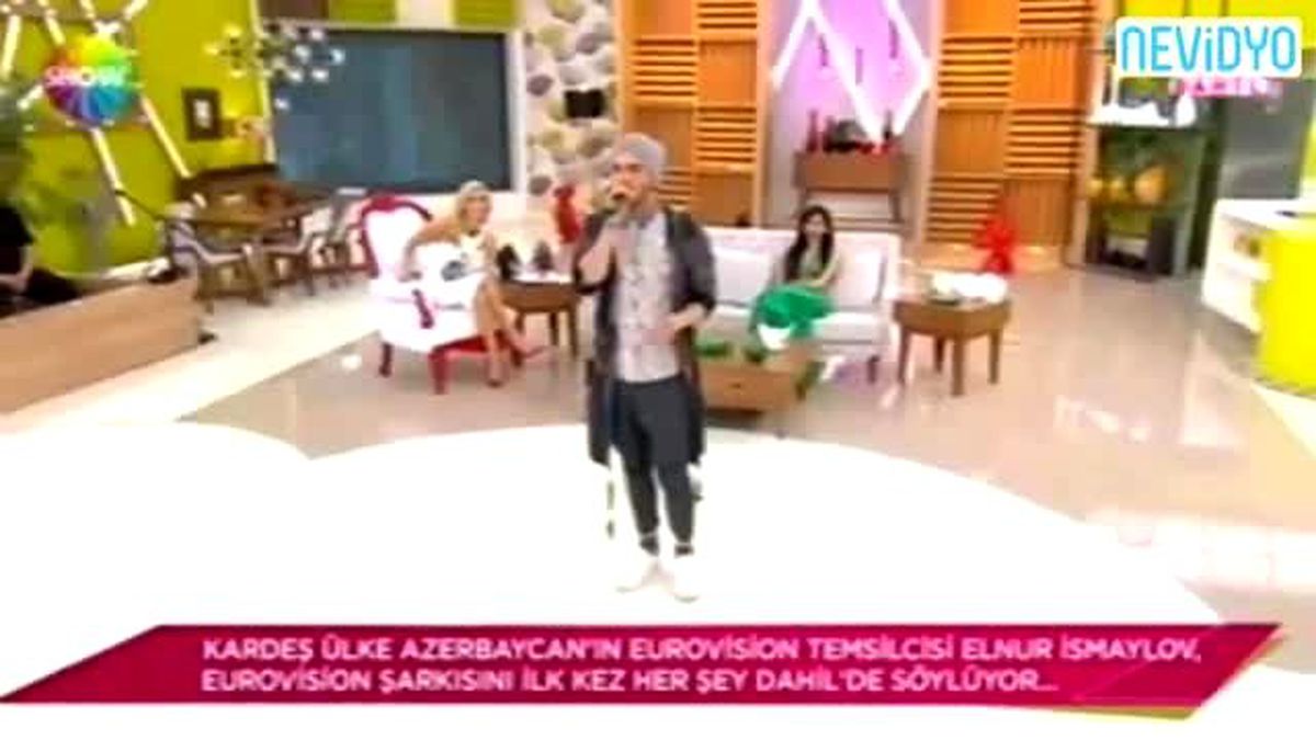 Elnur Azerbaycan\'ın Eurovision Şarkısını İlk Kez Söyledi