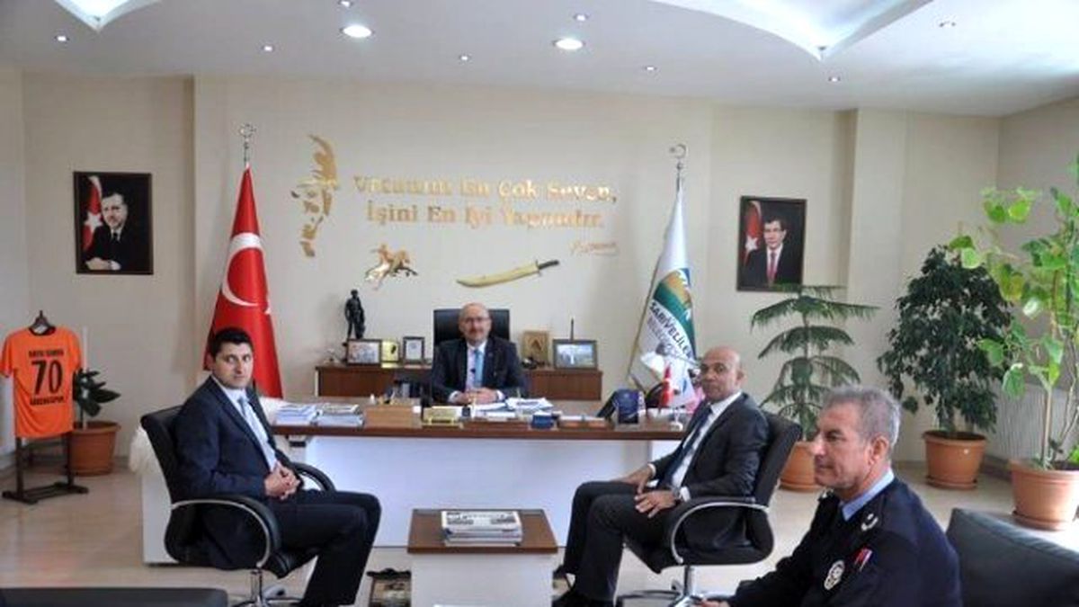 Emniyet Müdürü Şahne'den Başkan Samur'a Ziyaret