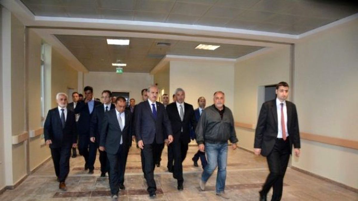 Numan Kurtulmuş Yapımı Süren Ünye Devlet Hastanesi\'ni İnceledi