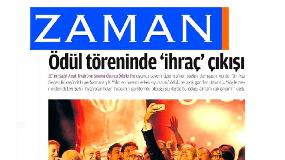 Zaman\'dan Cami Karşıtlarına Tam Sayfa Destek