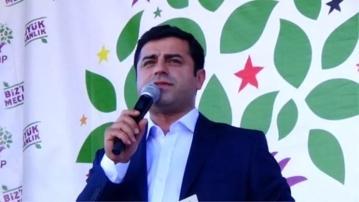 Hdp Eş Genel Başkanı Demirtaş, Erzincan\'da