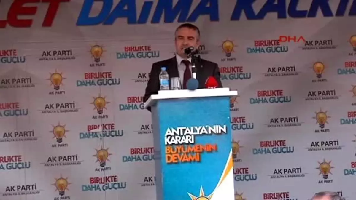 Eski Ulaştırma Bakanı Elvan, Kemer\'de Seçim Ofisi Açtı