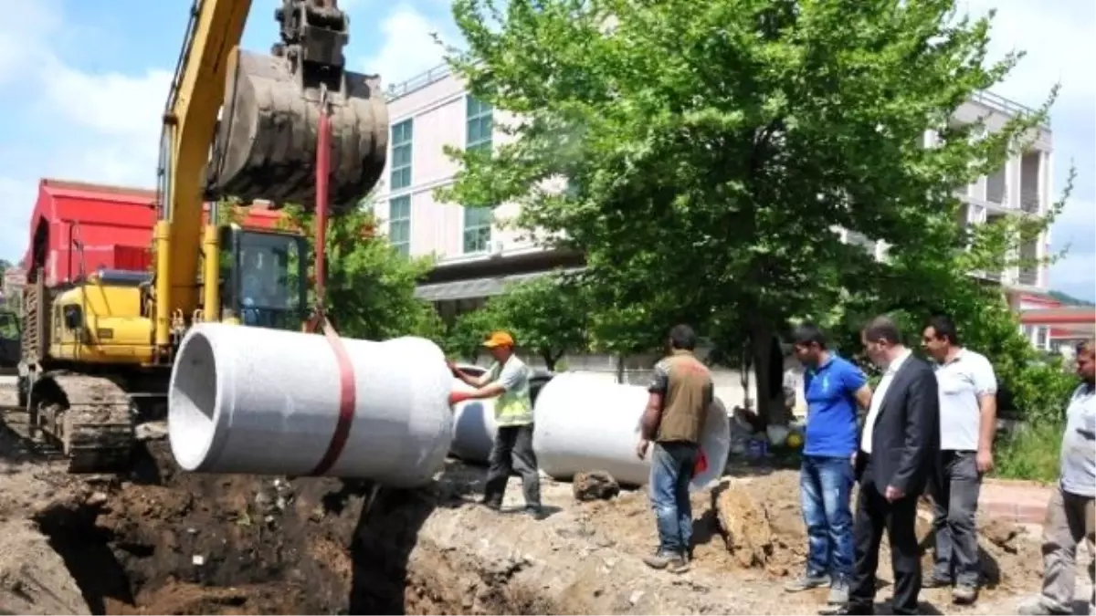 Çan Çarşı Merkezi Altyapı Çalışmaları Tamamlanmak Üzere