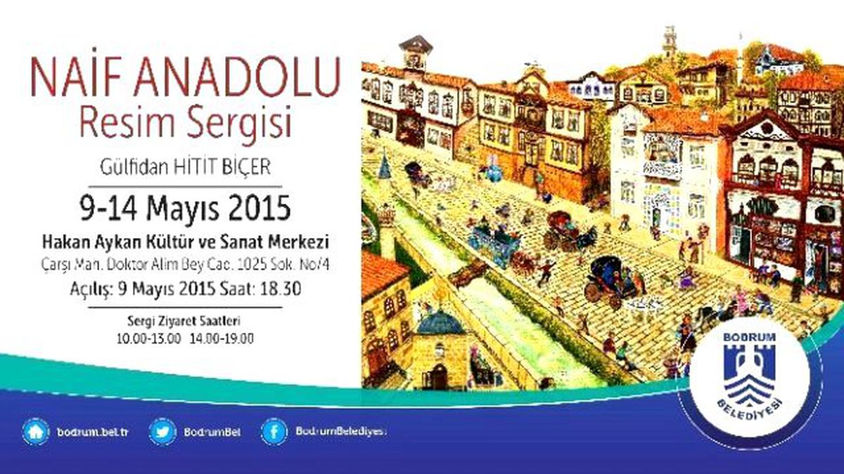 Gülfidan Hitit Biçer\'den "Naif Anadolu" Resim Sergisi