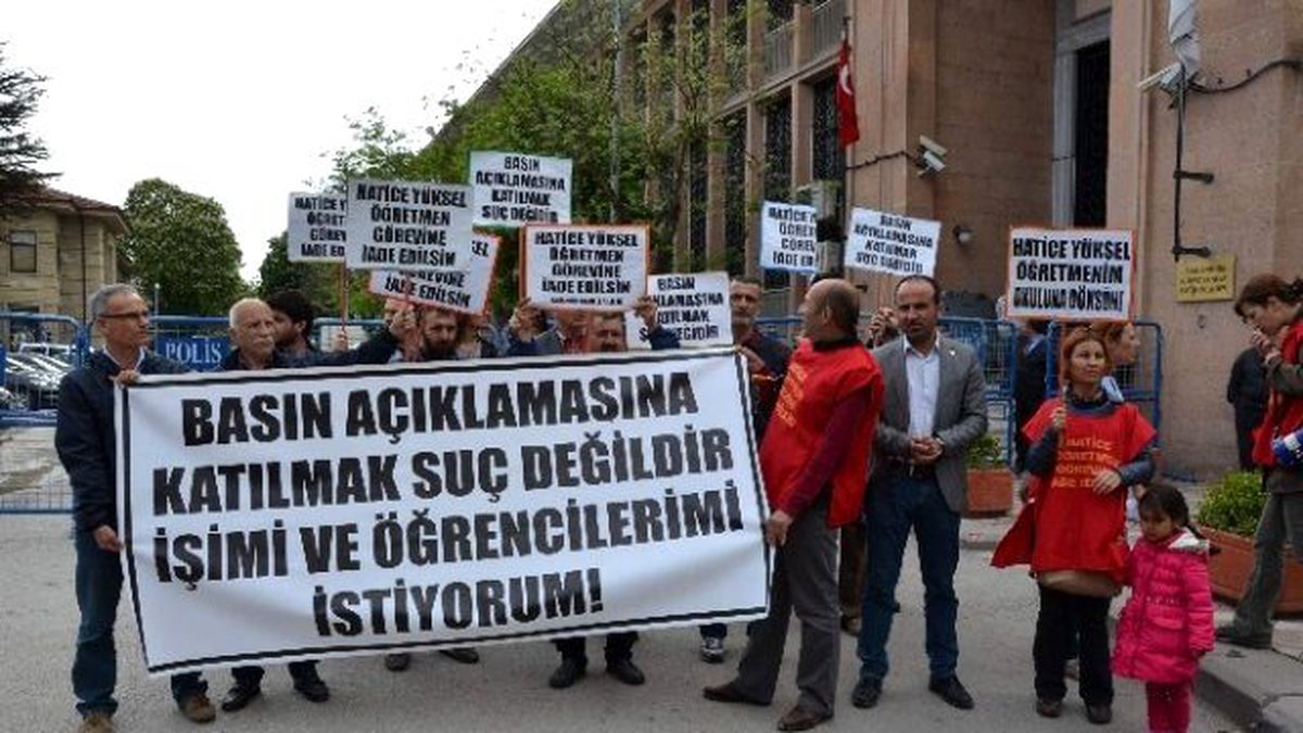 Hatice Öğretmen Tekrar Basın Açıklamasında