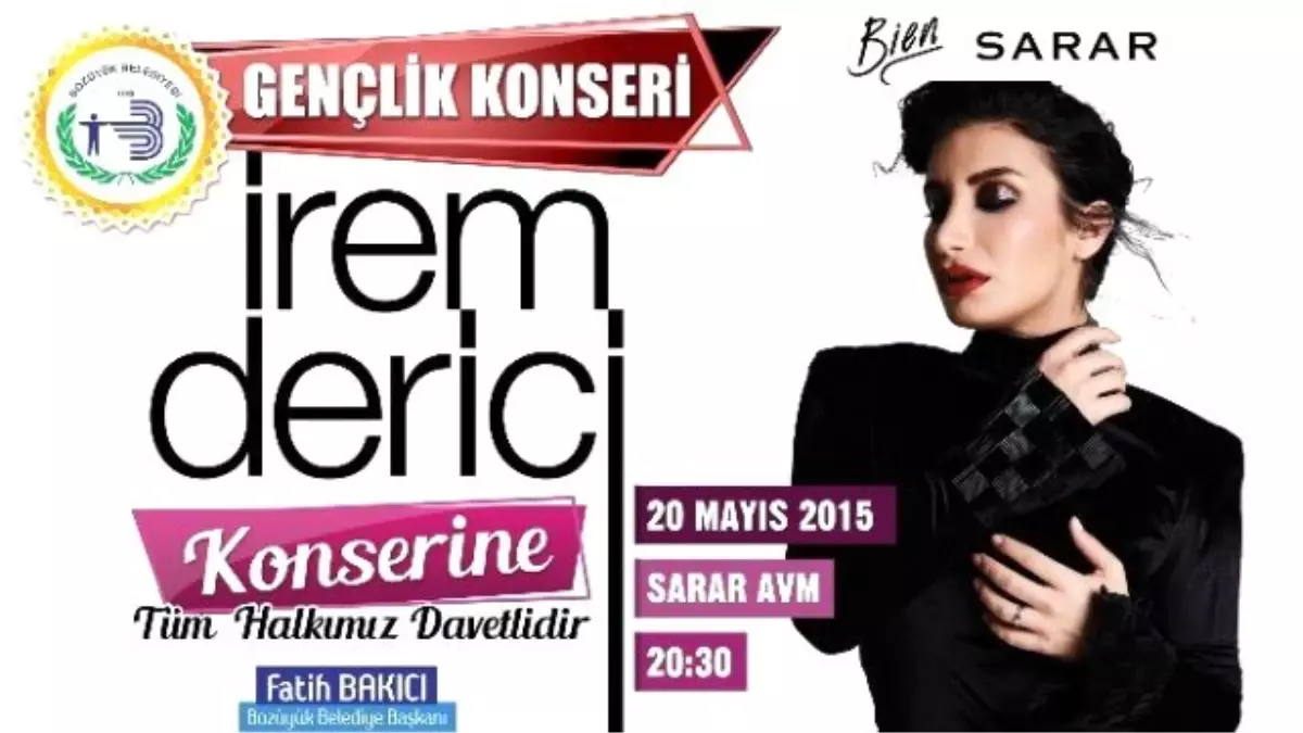 İrem Derici Bozüyük\'te Sahne Alacak