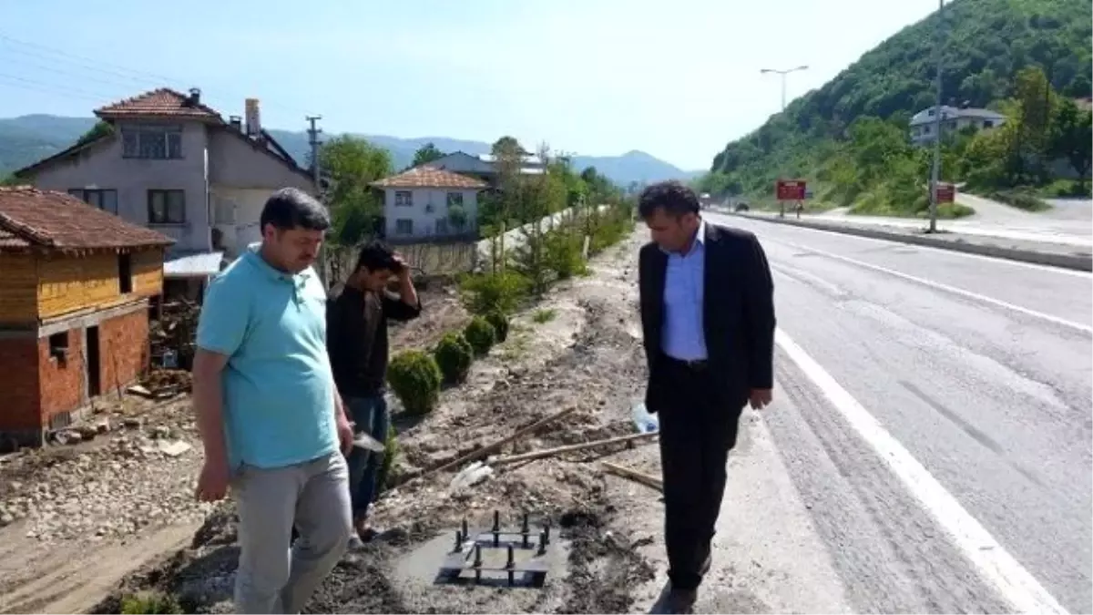 Kaynaşlı'da Mobese Çalışması Başladı